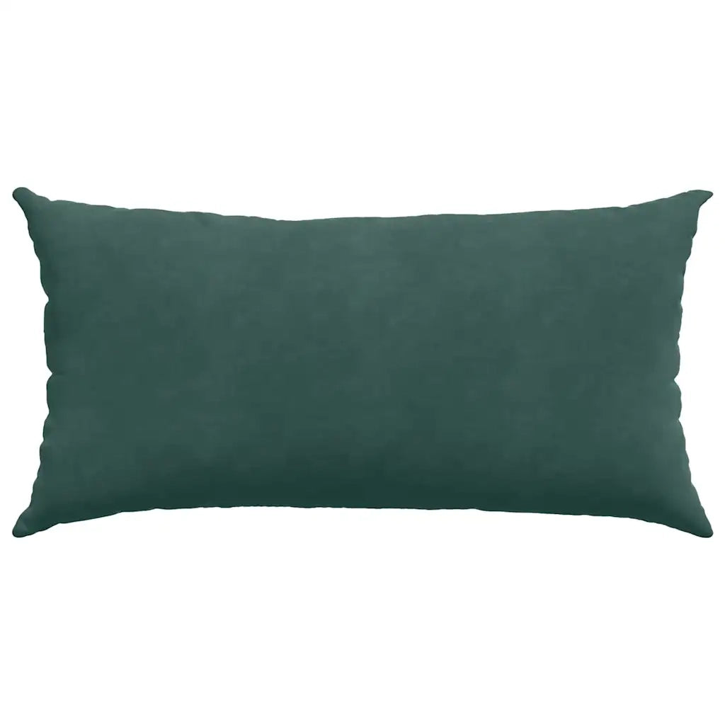 Cuscini da Divano 2 pcs Verde Scuro 80 x 40 cm Tessuto in Cords 42013715