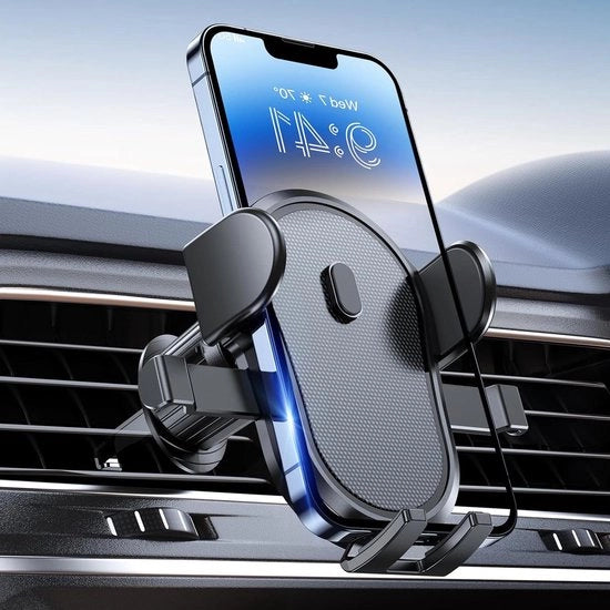 Supporto universale per smartphone - manuale - handsfree - per iPhone e Android - colore nero