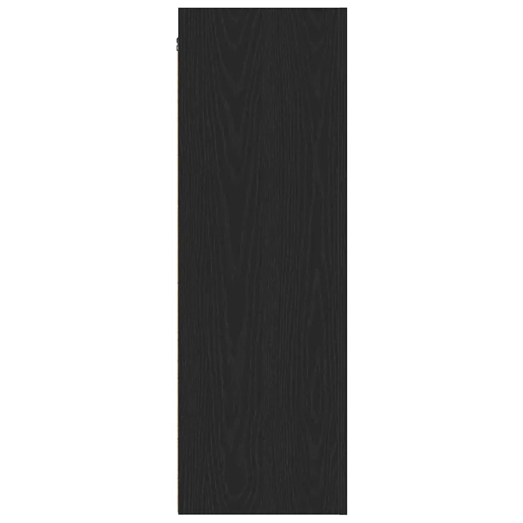 Mobile TV da Parete 2 pz | Armadietto TV | Mobile Porta TV Rovere Nero 30,5 x 28,5 x 90 cm