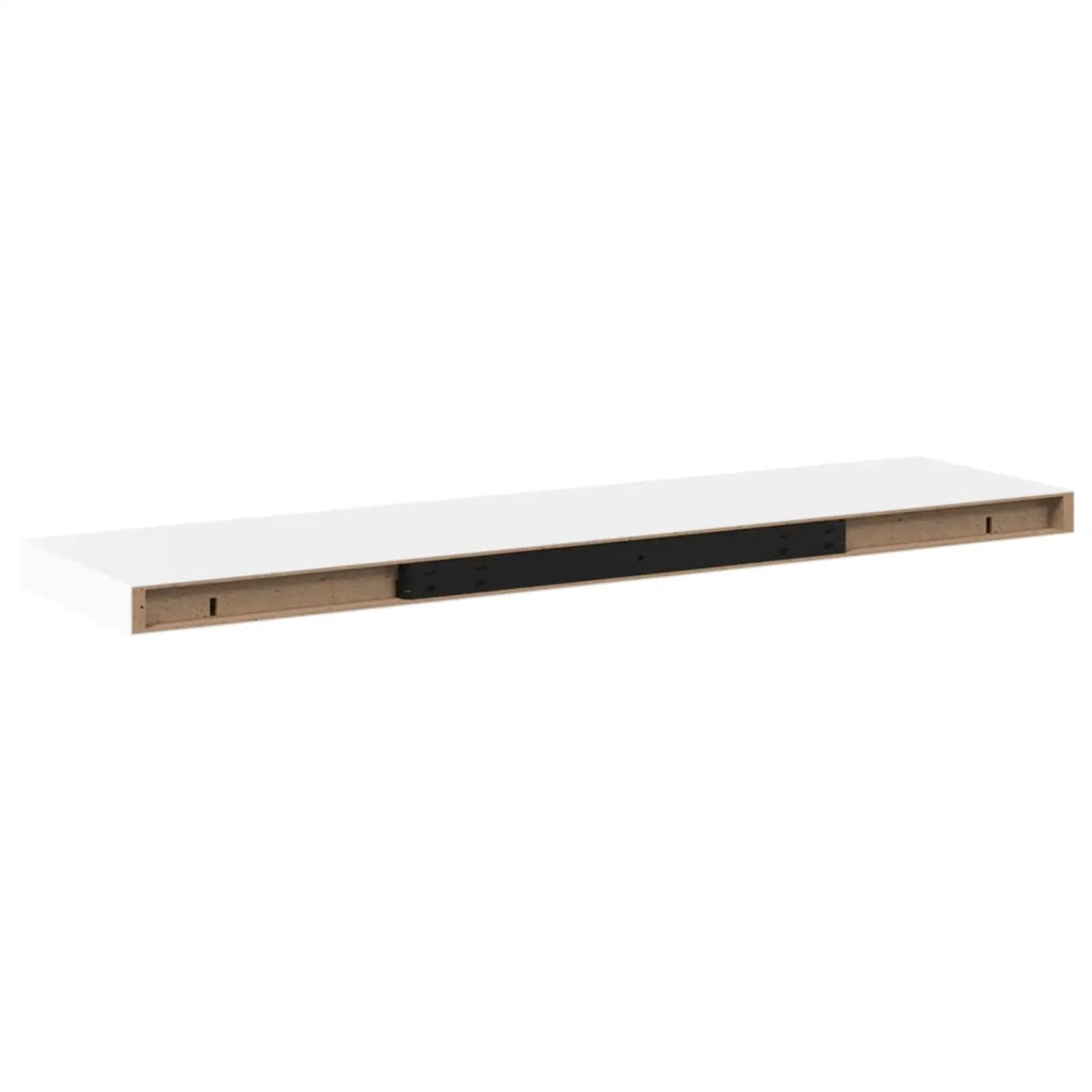 Scaffale a Parete Bianco 90x23,5x3,8 cm in MDF 323817