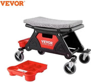 Cruk Ergonomica con Ruote - Sedia di Lavoro - Sedia di Lavoro con Ruote - Sedia Bassa - Sedia di Lavoro con Ruote - Banca per le Gambe - Sedia di Lavoro per Garage - Sedia Ergonomica per Lavoro - Sedia di Lavoro per Garage - Peso Massimo 150 kg