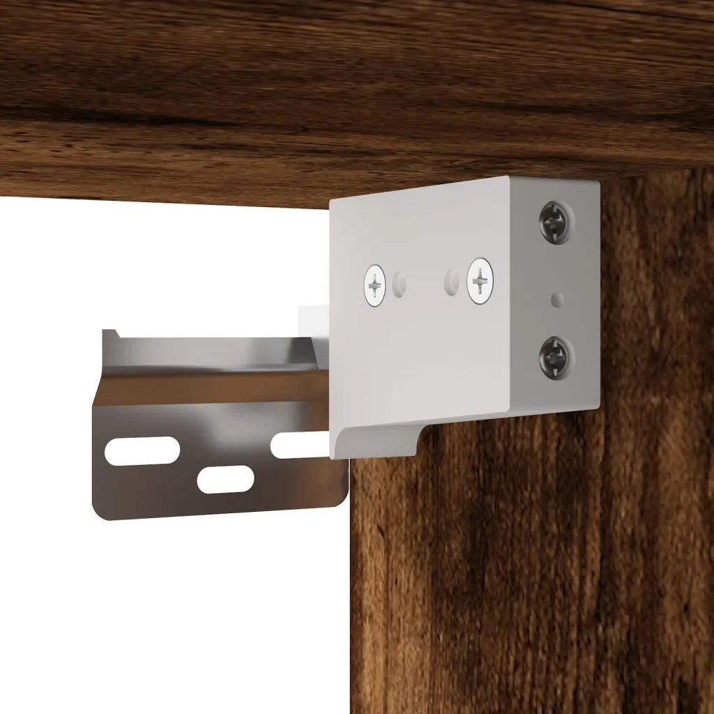 Armadietto a Muro | Mobile a Parete Rovere Fumo 45x42,5x40 cm in Legno Multistrato