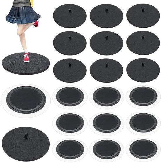 Display per Figure Action in Plastica, 10 pezzi con Adesivo