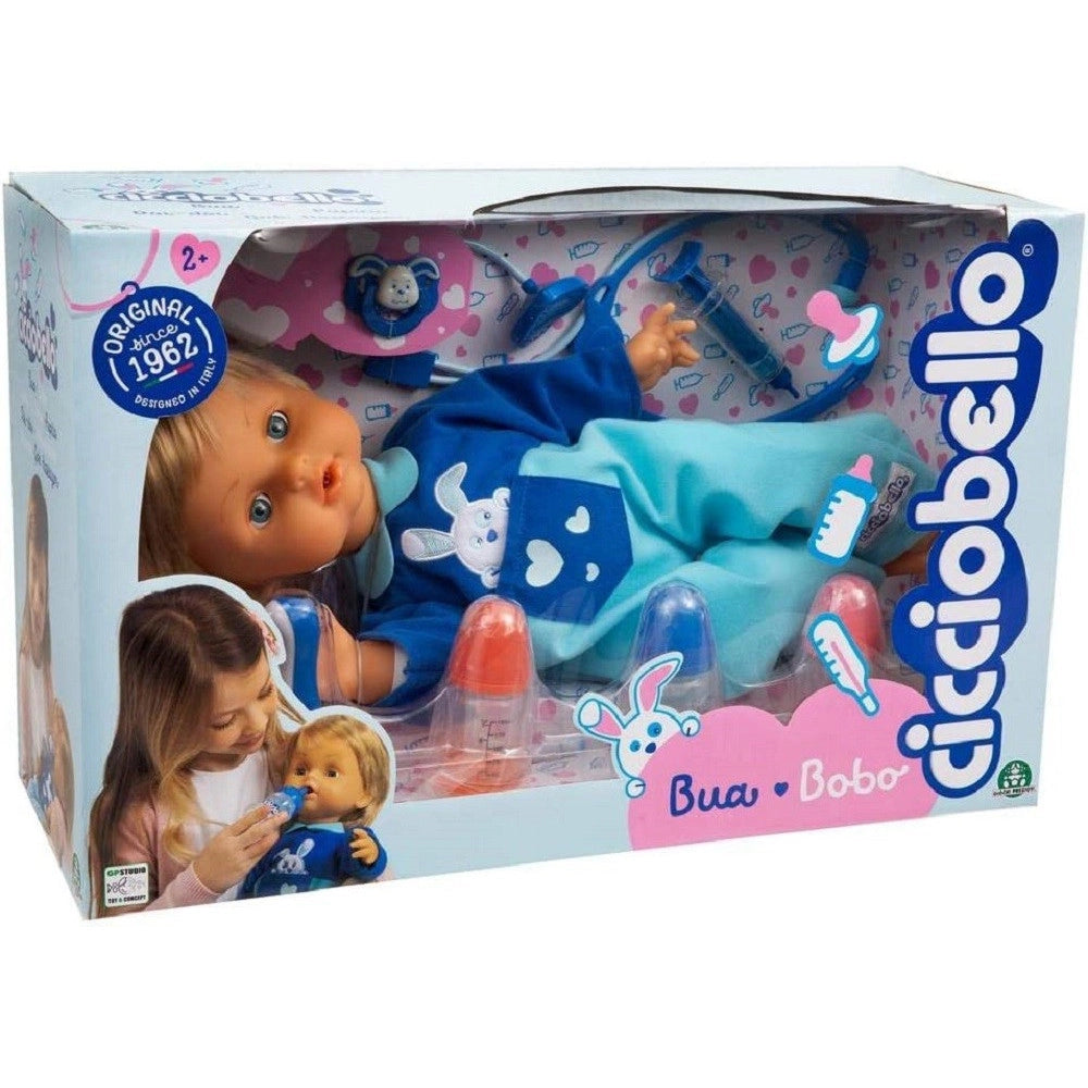 Trade Shop - Cicciobello Bua Bambolotto Con Accessori Termometro Biberon Siringa Stetoscopio -
