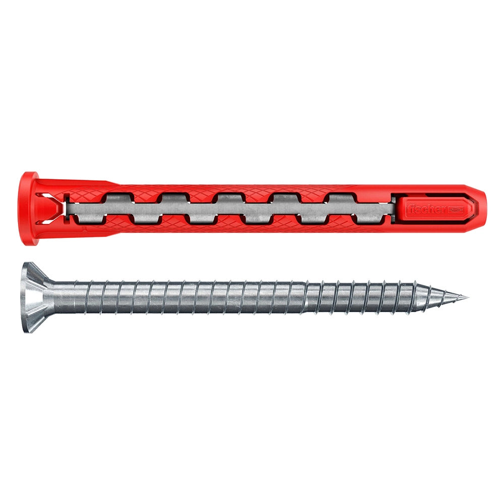 Tassello Fischer Hybridpower T Nylon con Vite 50 Pezzi 10 x 90 mm