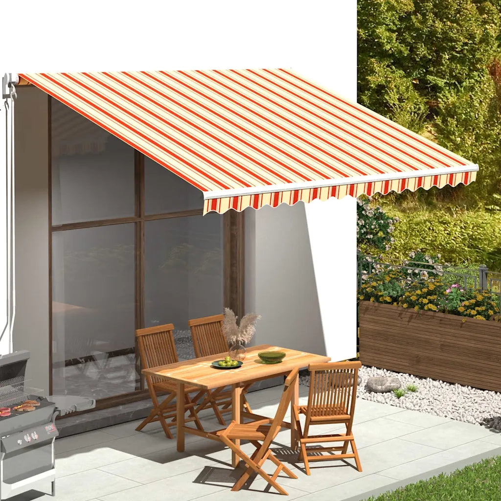 Tessuto di ricambio Tenda da Sole Giallo e Arancione 400x300 cm 312017