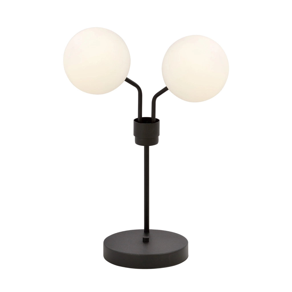 Lampada da tavolo Emibig Nova 2xE14 nero/opal 42cm