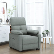 Poltrona Elettrica Reclinabile Grigio Scuro in Tessuto 3073803