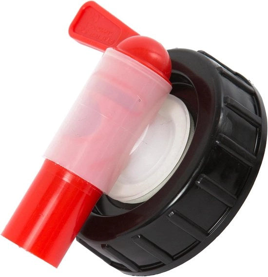 Accessori per acqua con secchio in plastica nera e secchio con manico