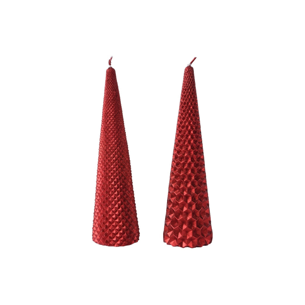 Candela Cono Rosso d5,5cm H20cm