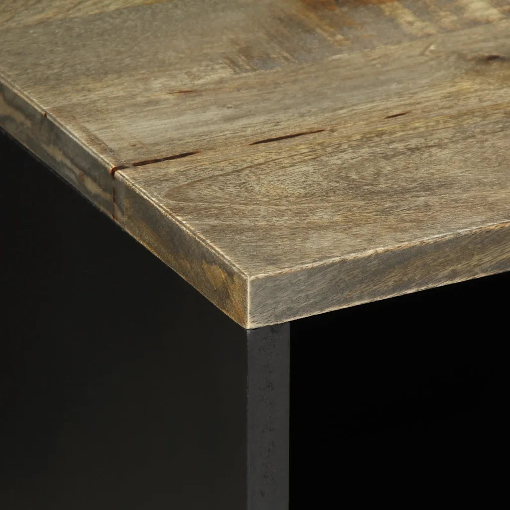 Mobile Porta TV Grigio Chiaro 80x31,5x46 cm in Legno Mango 4017807