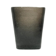 Bicchiere tumbler acqua black transparent memento originale in vetro soffiato 0,25L