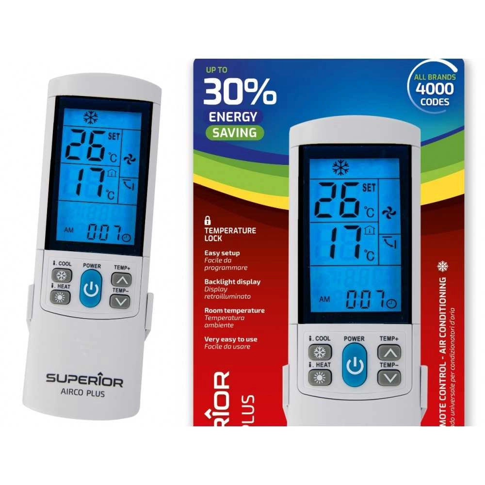 TELECOMANDO UNIVERSALE CONDIZIONATORE CLIMATIZZATORE 4000 CODICI SUPERIOR - UNIVERSALE