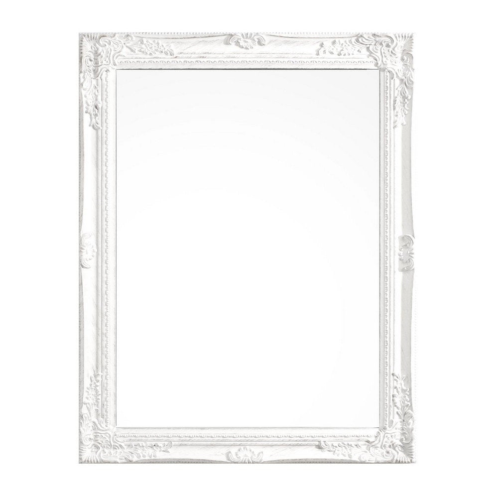 Specchio Legno Bianco Classico da Interno 62x82 cm - HALL