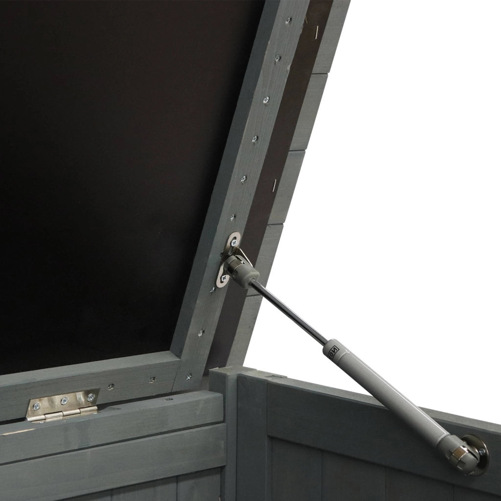 Cassapanca in legno di abete 330l, grigio