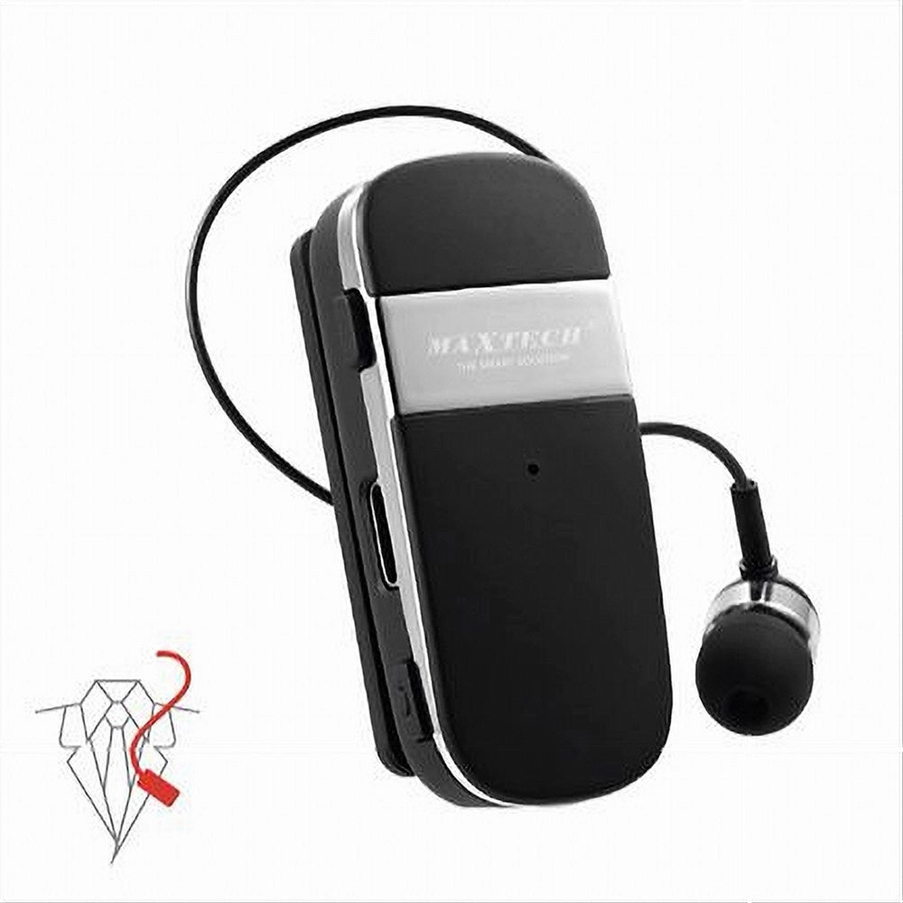 Trade Shop - Auricolare Retrattile Roller Clip Bluetooth Bt5.2 8ore Vibrazione Smartphone K53 -