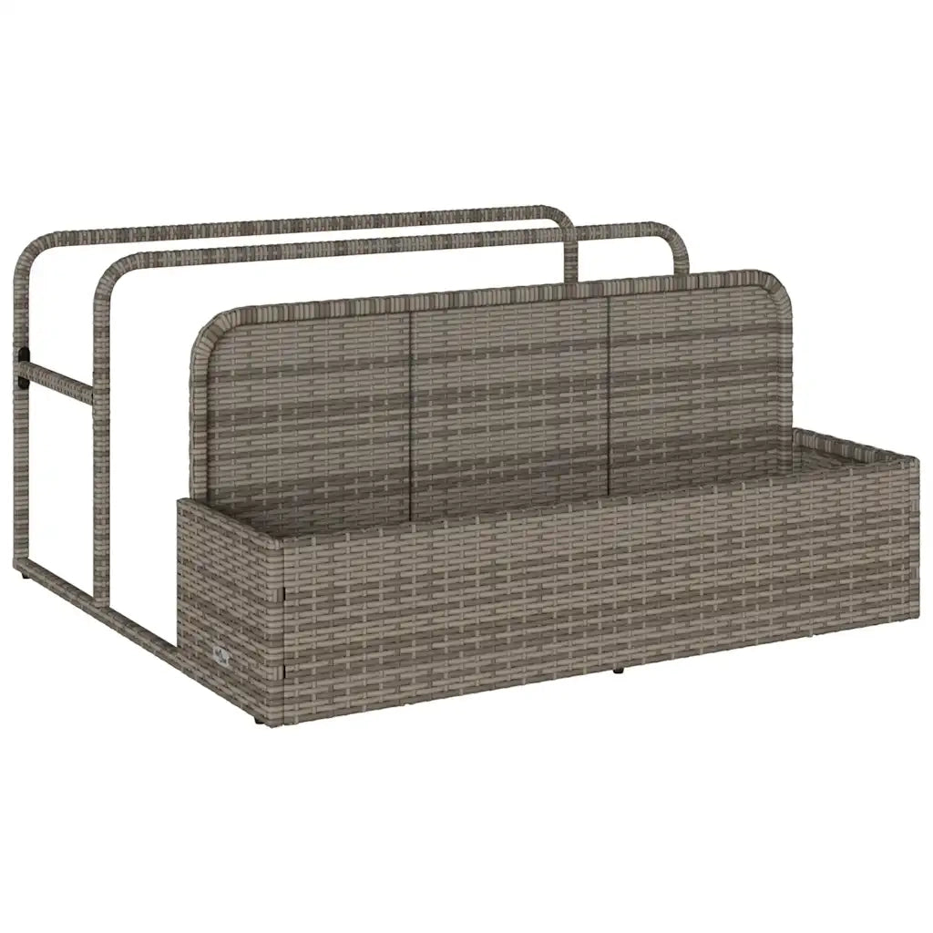 Galleggiante a Bordo Piscina Grigio 110x100x57 cm in Polyrattan CFW6766318
