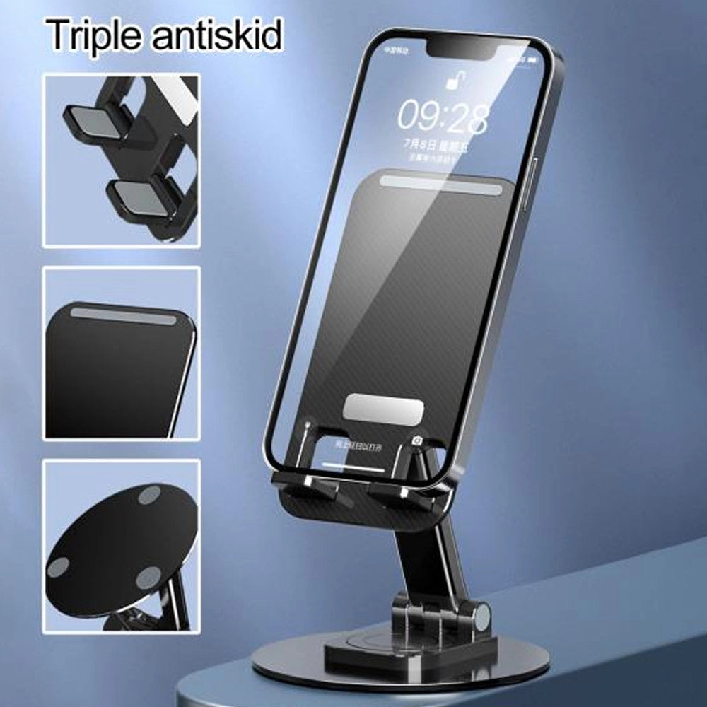 Trade Shop - Supporto Portatile Per Smartphone Tablet Regolabile In Altezza Scrivania Ufficio -