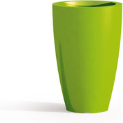 Vaso moderno di design Ø33 H50 in polimero verde resistente per interno ed esterno - Made in Italy - Monacis