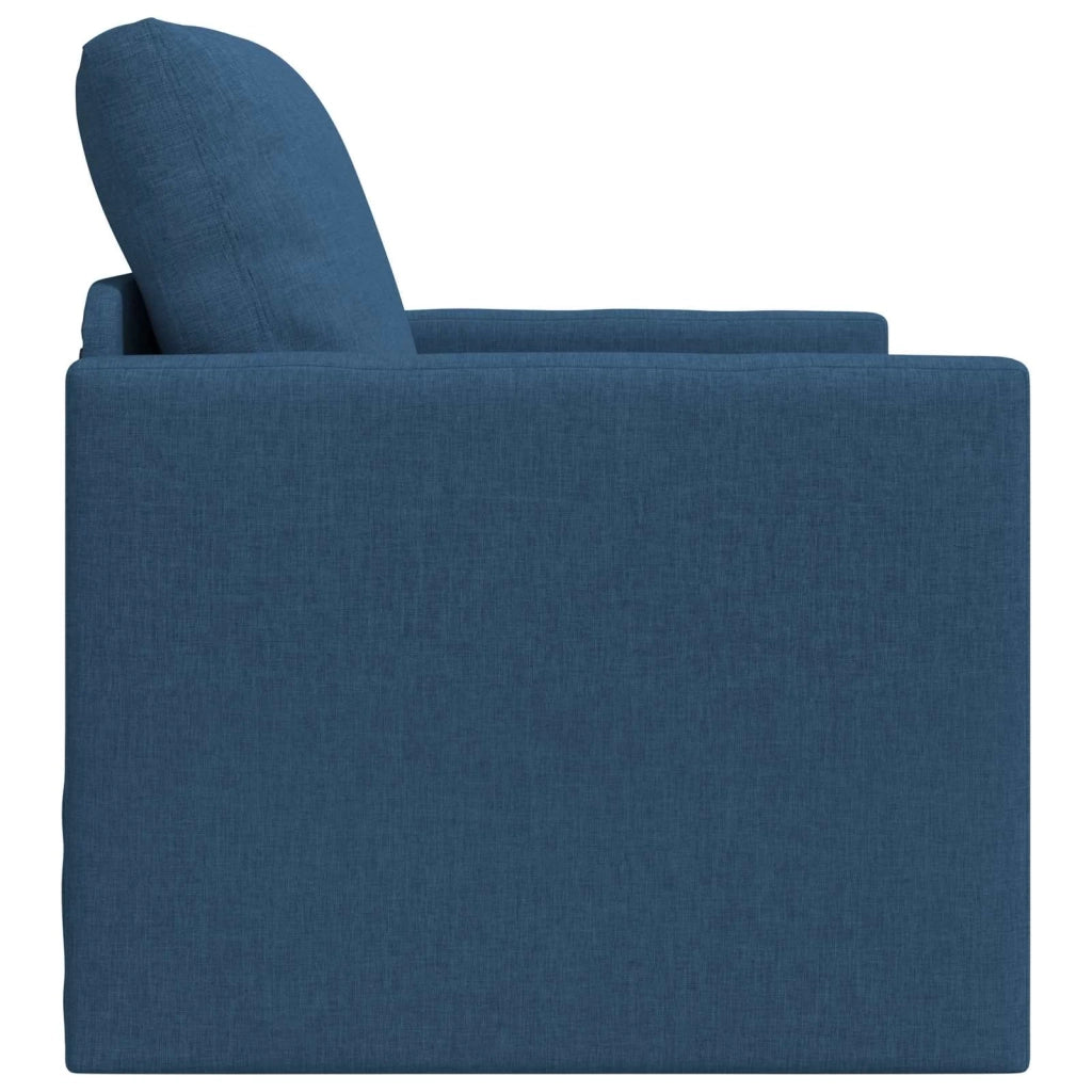 Divano letto | Sof¨¤ letto | Letto singolo Blu 74 x 77 x 81 cm Tessuto