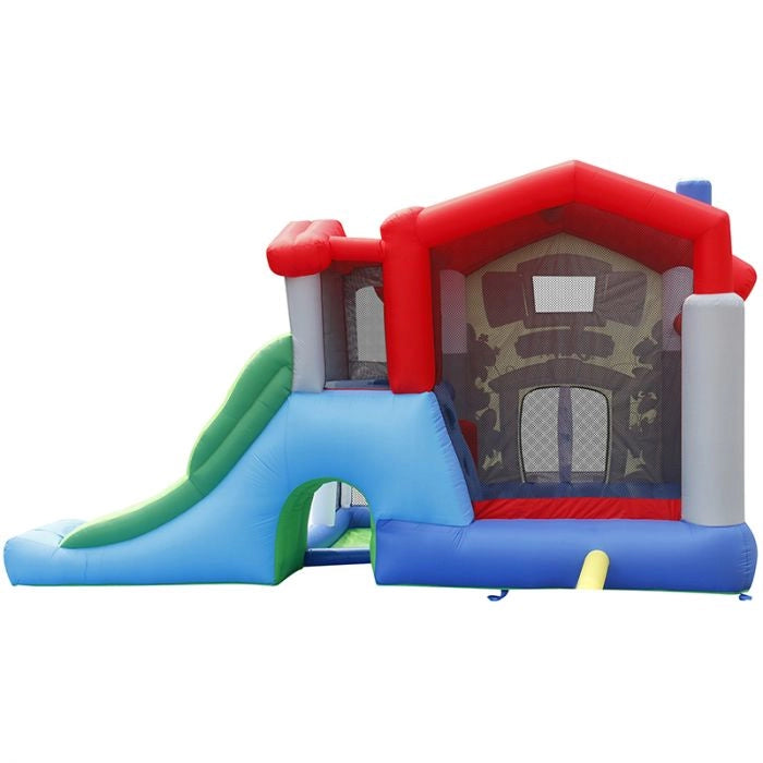 Gioco gonfiabile da esterno BIG HOUSE con vaschetta di palline