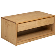 Tavolino salotto | Tavolino da caff¨¨ | Tavolino da Soggiorno SAUDA Rovere 99x55x45 cm Legno Massello Pino