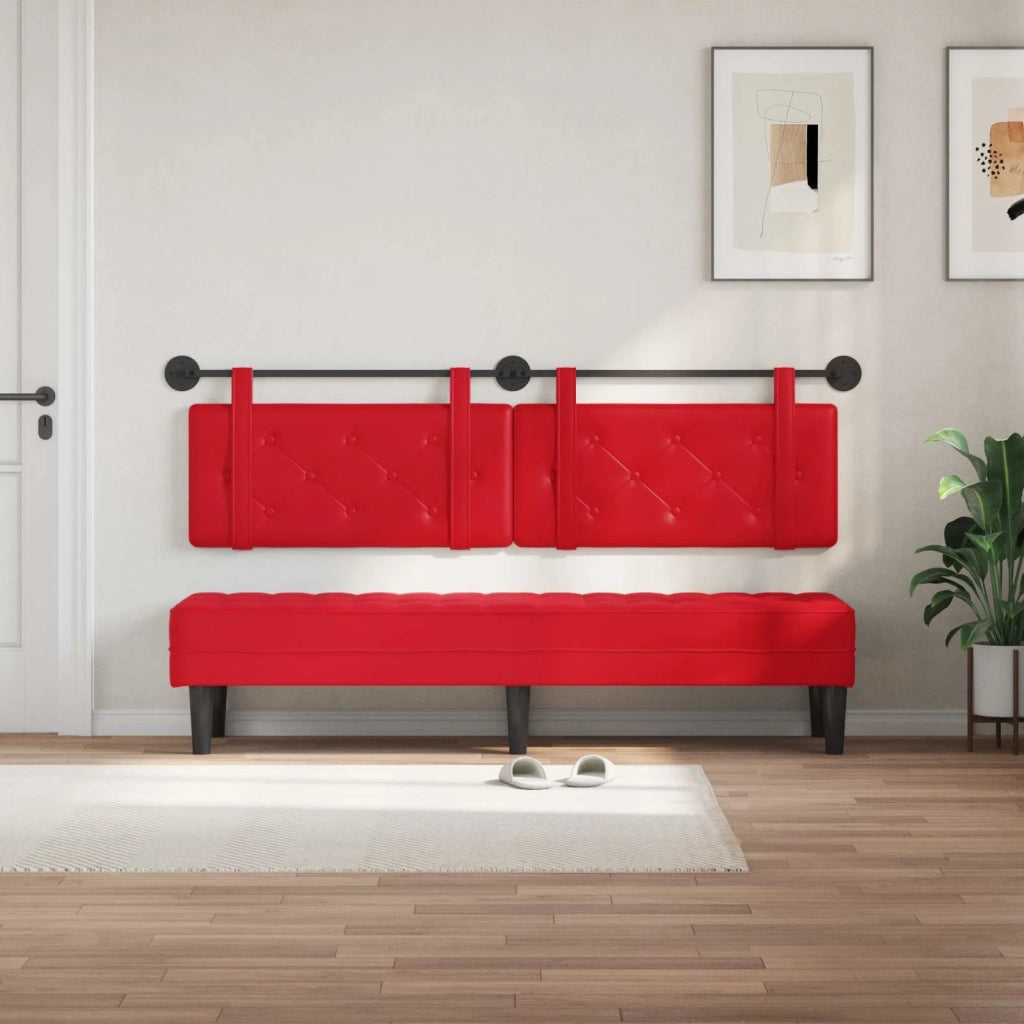 Testiera | Testata sospesa Rosso Similpelle