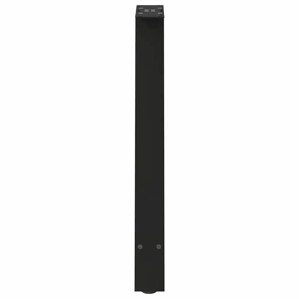 Gambe per tavolo da pranzo a forma di A 2 pz nere 60x(72-73) cm in acciaio 4012848