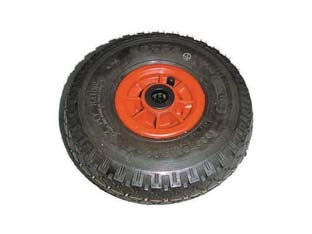 RUOTA PER CARRELLO PNEUMATICA MM.260 CON CUSCINETTO CERCHIO PLASTICA  ø mm.260x85 foro mm.20    ALTE