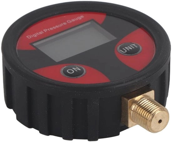 Misuratore di pressione pneumatica digitale - Display - Barometro per pneumatici - Precisione 0,01 Bar - Materiale messing di alta qualità - Resistente alla corrosione - Tester di pressione pneumatica