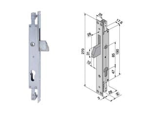 SERRATURA TRIPLICE INFILARE PER MONTANTI SOLO CATENACCIO 085.19- - mm.19 (085.19.01.0) - 1 pezzi WELKA