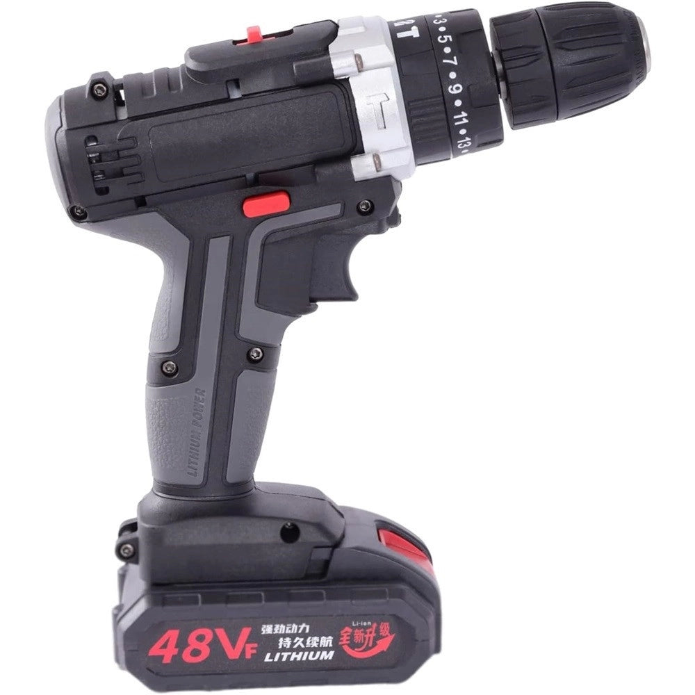 Trade Shop - Avvitatore A Batteria 48v Trapano Cacciaviti Per Installazione Tv Tenda Lampadine -