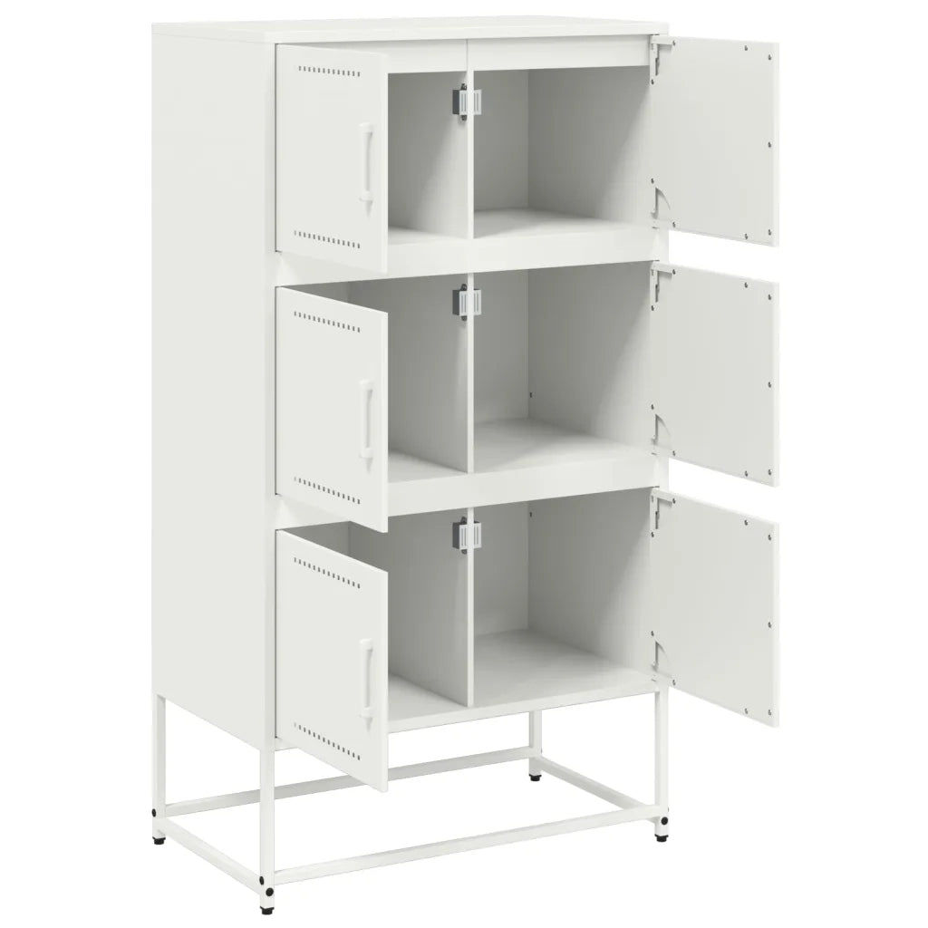 Credenza | Madia | Buffet da pranzo | Armadio da pranzo Bianca 68,5x38,5x123,5 in Acciaio