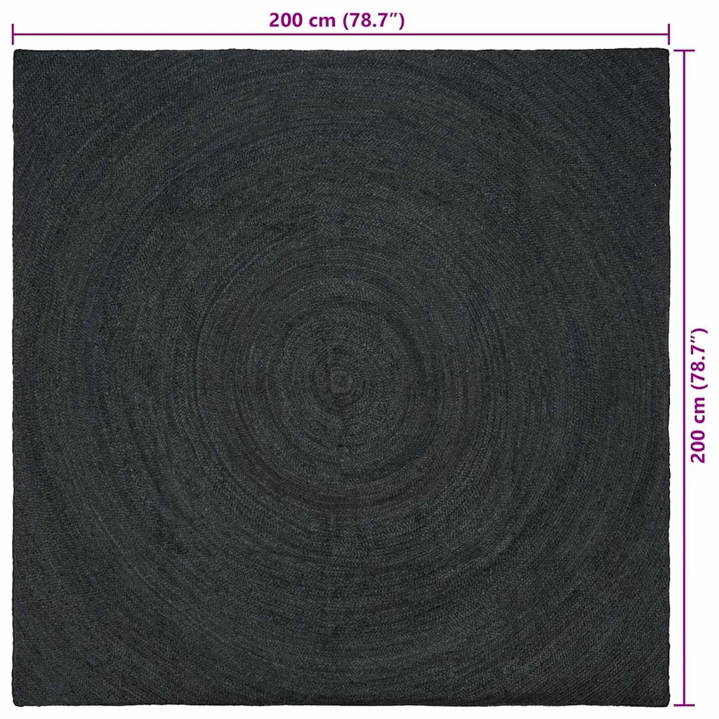 Tappeti per area Grigio Scuro 200 x 200 cm Juta 42010566