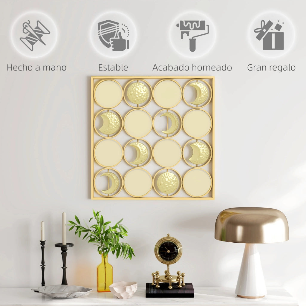 Decorazione Lunare Multidirezionale con Dischi ¨C Minimal ¨C Oro