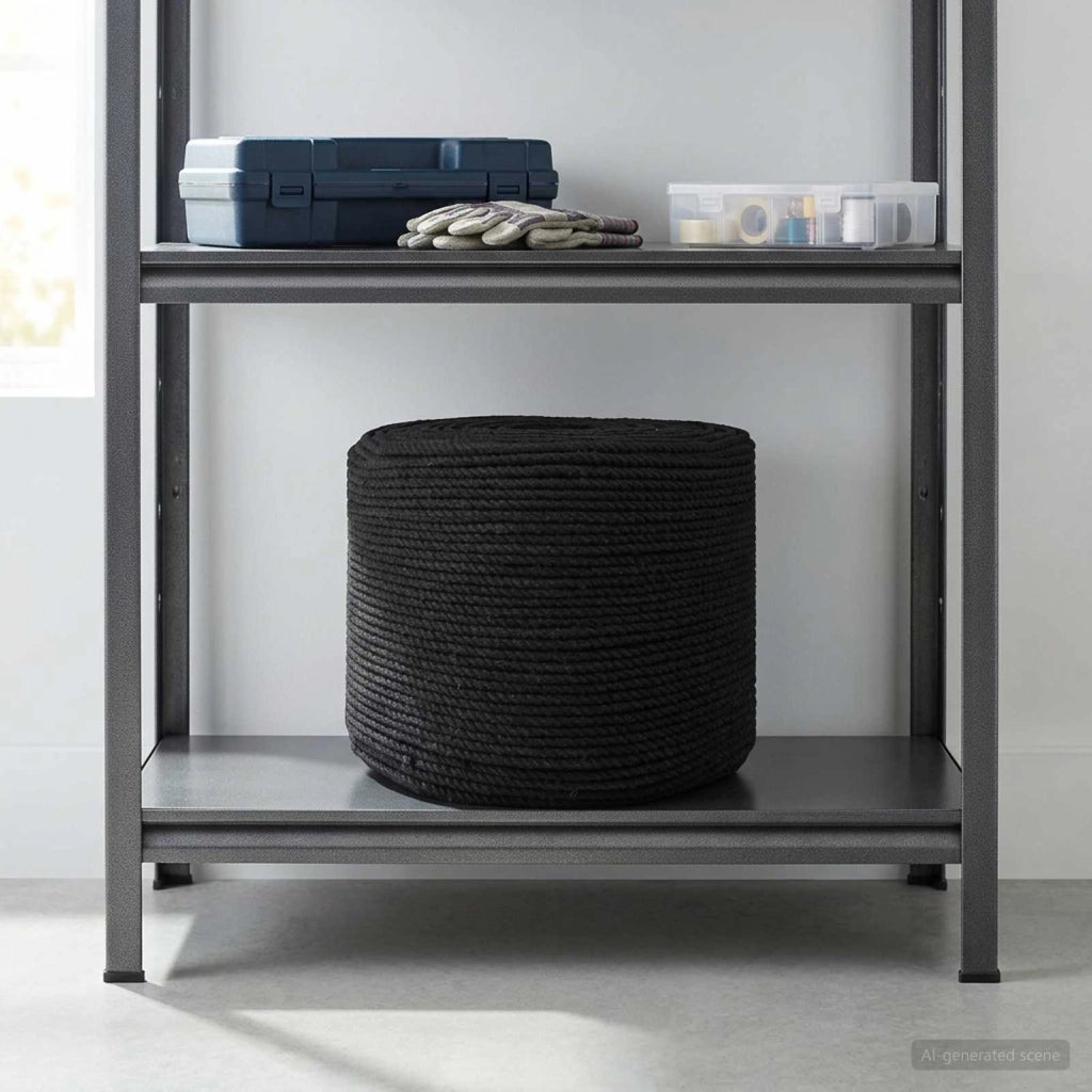 Spago di Cotone 4 mm 500 m Nero 100% Cotone 42011798