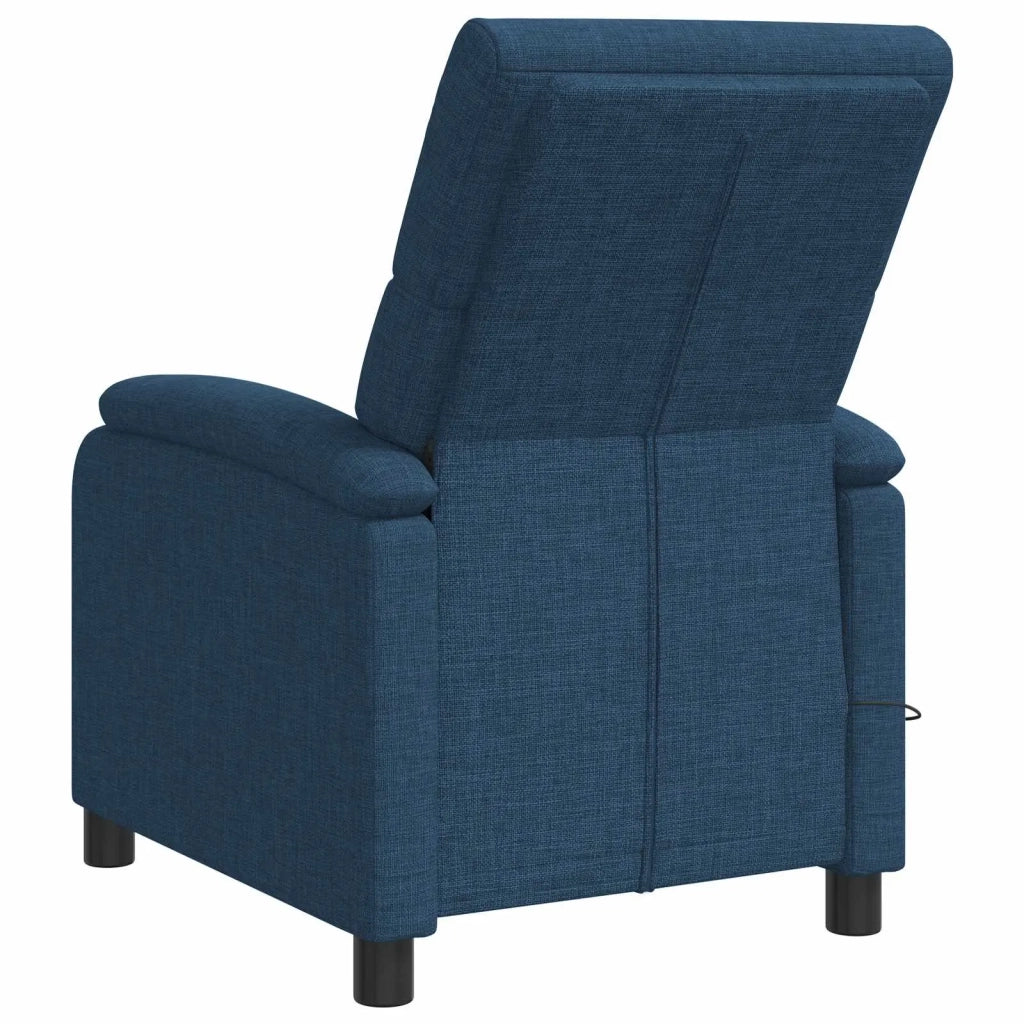 Poltrona Massaggiante Blu Tessuto 42035017