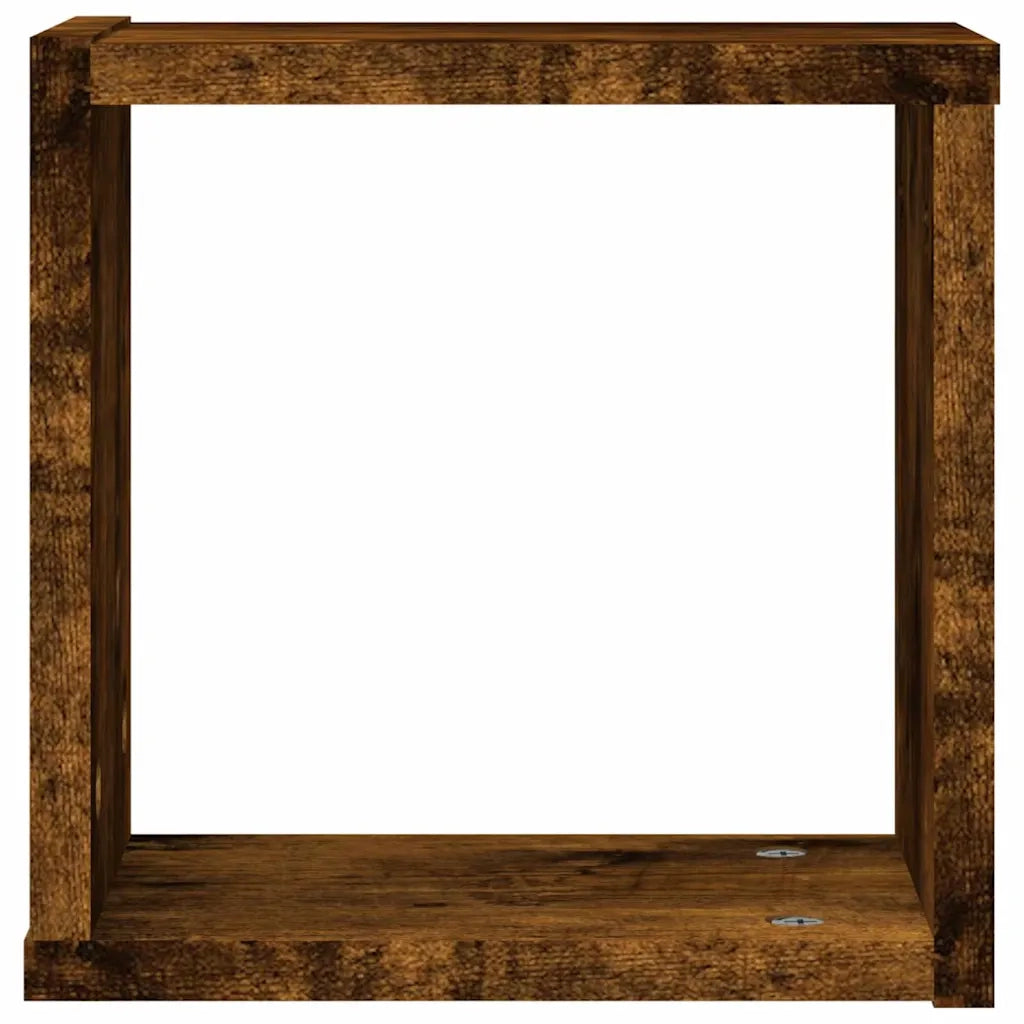 Scaffali da parete A parete 4 pz Rovere fumé 26 x 15 x 26 cm 815889