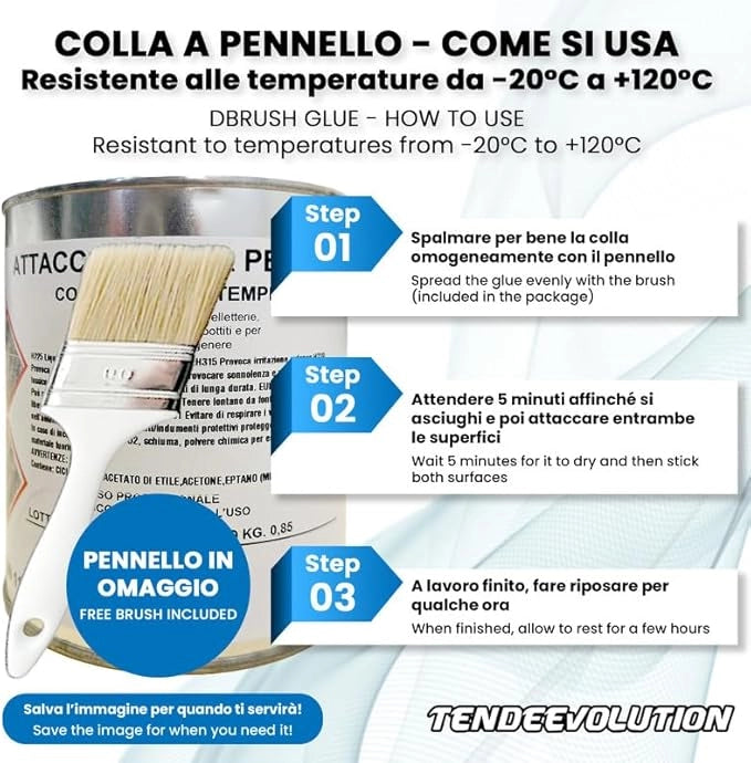 Kit Riparazione Tessuto Cielo Auto - Vellutino Grigio Chiaro Con 1 Colla a Pennello - Misura 1,50 x 2 m - Adatto anche per Pannelli Portiere e Pantoni