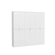 Armadio contenitore 12 porte BODITE – Bianco lucido – Design moderno
