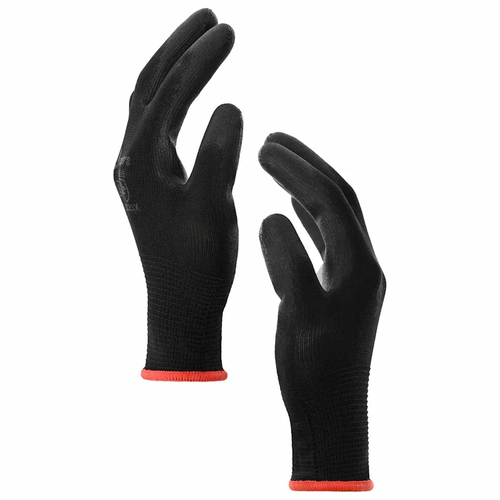 Guanti da Lavoro 24 pz Nero 7 / S Poliestere CFW2977373