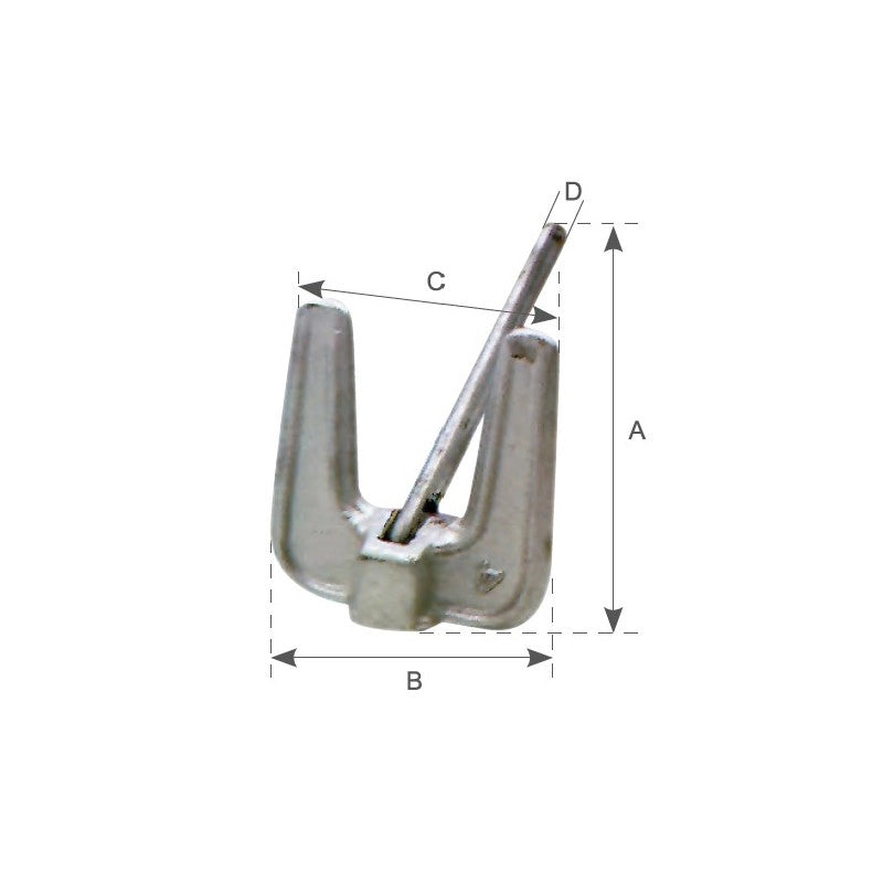 ANCORA TIPO HALL KG.3 HALL ANCHOR KG.3