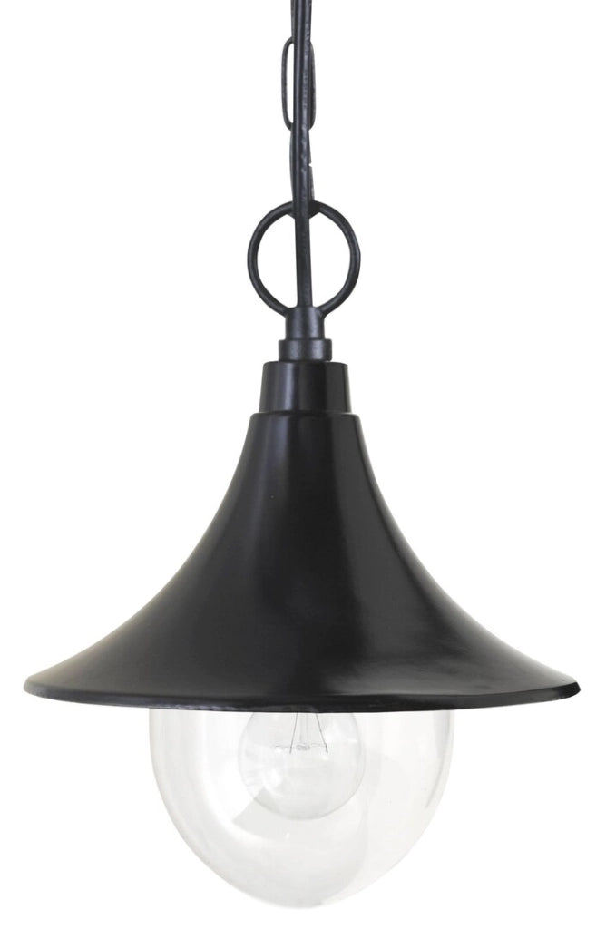 Lampada a sospensione classica Konstanz nera E27 IP44