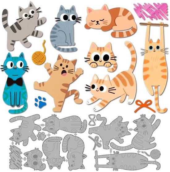 Kit di stampe per cartesd'invito - Set di stampe per carta - Stampa per carta - Accessori per scrapbooking - Strumenti per DIY - Decorazioni - 144x110mm/134x110mm - Stampa in acciaio in carbonio