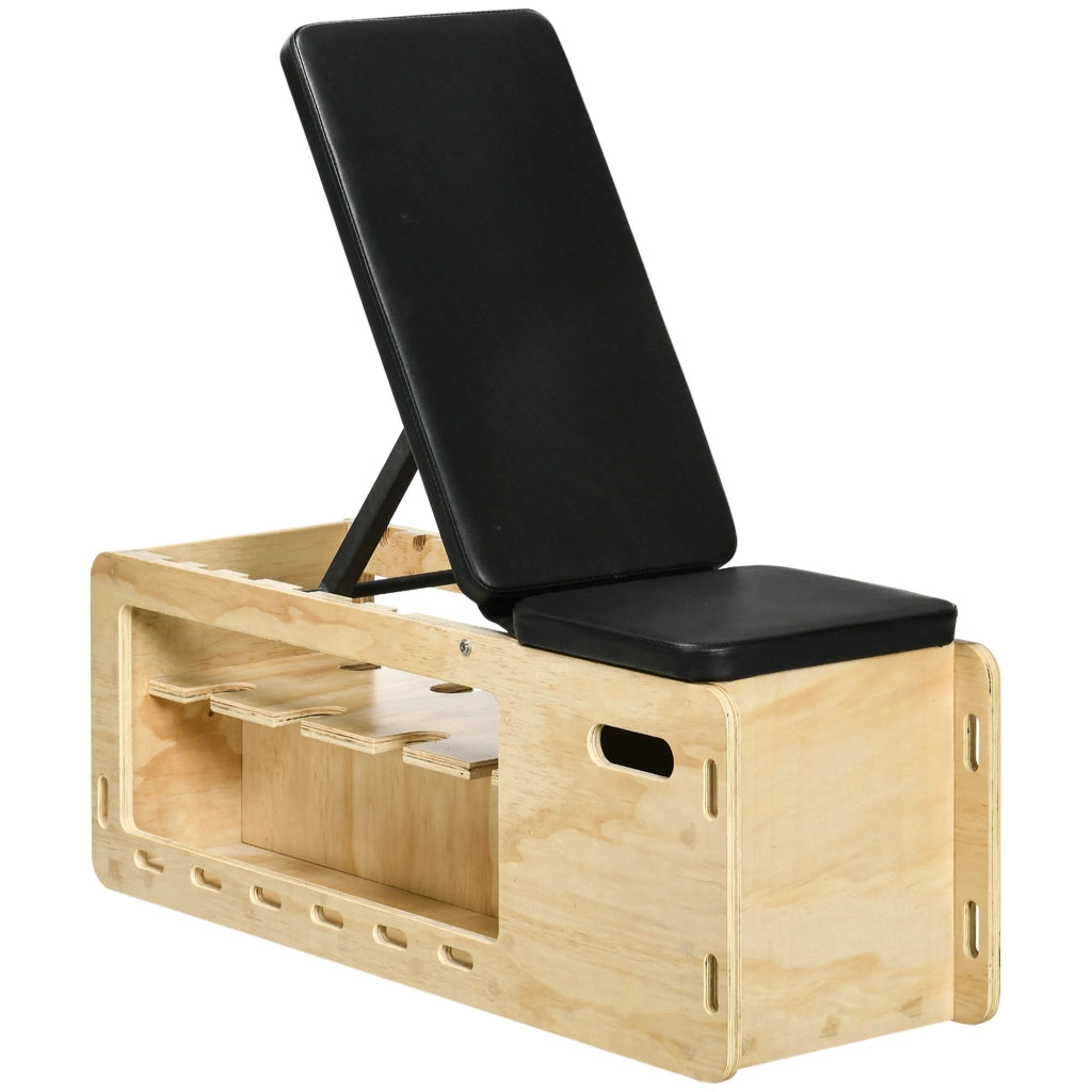 Poltrona con schienale regolabile e vano contenitore ¨C Minimal ¨C Legno