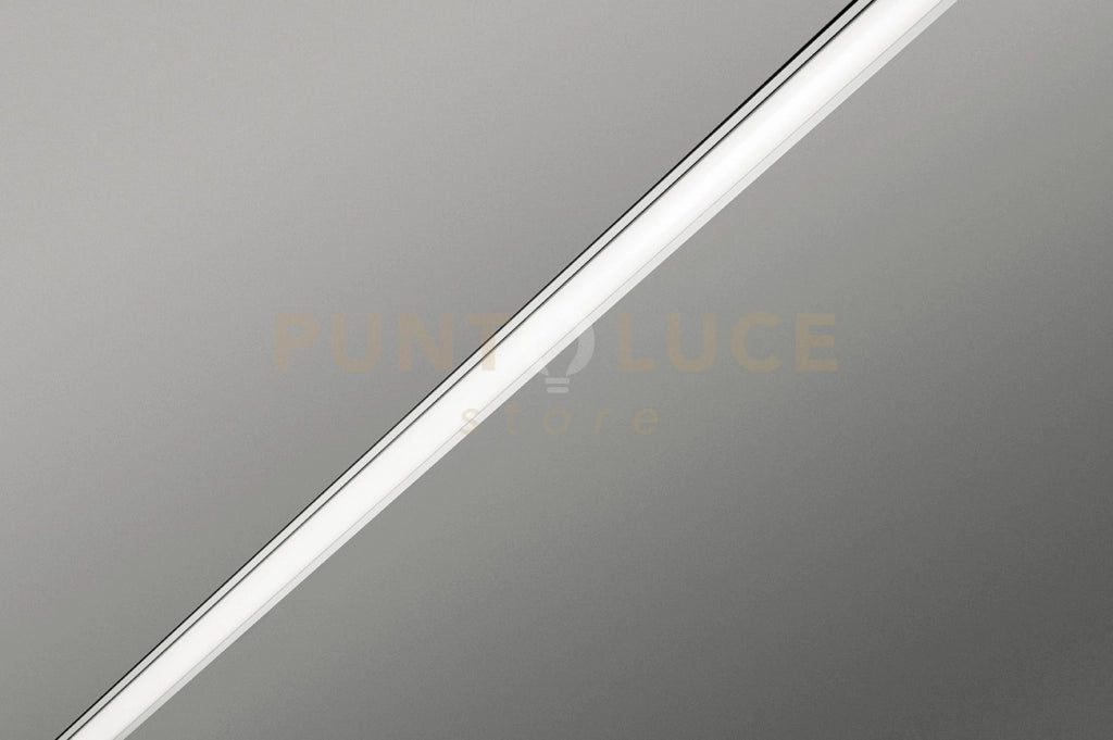 IPSO profilo gesso e alluminio bianco con copertura opalina l.200cm