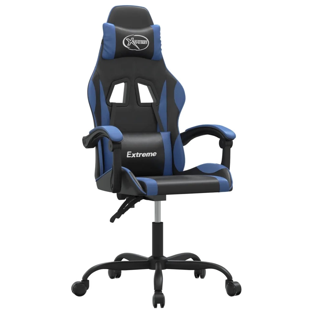 Sedia da Gaming Nera e Blu in Similpelle 3143866