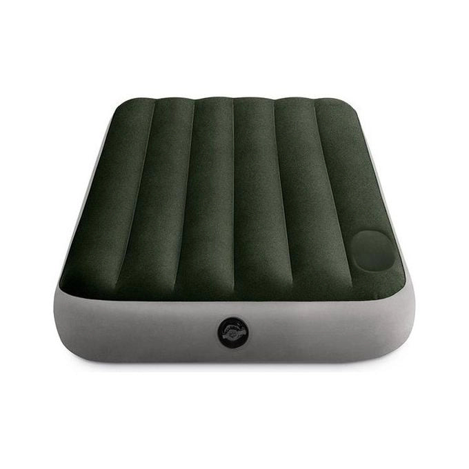 Intex 64761 Downy Materasso Gonfiabile Singolo Fiber-Tech 99x191x25 cm Portata 136 Kg Pompa a Pedale colore Nero