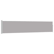 Tenda da Sole | Tenda laterale Retrattile per Patio 100x500 cm Grigio