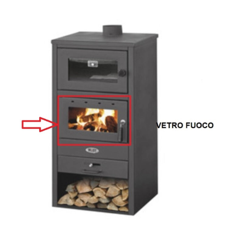 R VETRO FUOCO X STUFA A LEGNA C/FORNO MOD. BLIST BR  0 PZ